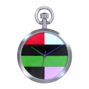 ACME Studio "Bar Section" Quartz Pocket Watch by Designer GENE MEYER - NEW - Picture 1 of 5