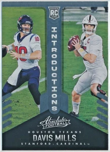 2021 Panini Absolute - Davis Mills - Texans - Introductions - RC - #INT-18 - Picture 1 of 2