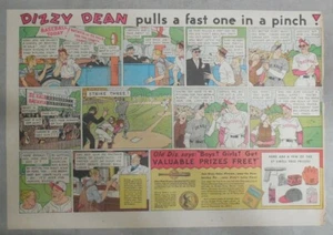 Post Cereal Ad: Dizzy-Dean Baseball Prizes Premiums from 1930's 11 x 15 inches - Picture 1 of 3
