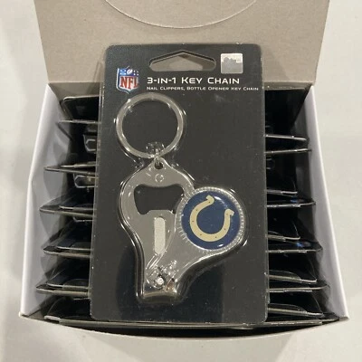 12 - Indianapolis Colts Football NFL 3-1 Multi Function Keychain Wholesale Lot - Image 1 of 4