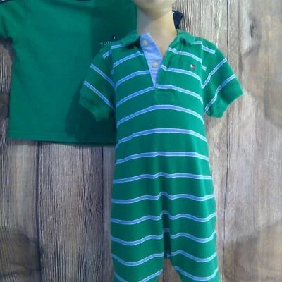Tommy Hilfiger Conjunto de Camiseta y Una Pieza Verde Niño Pequeño Foto 1 de 4