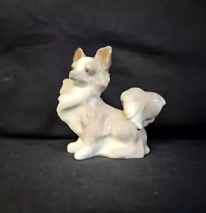 Lladro "Small Dog" Porcelain Figurine #4749 Papillion - Picture 1 of 11