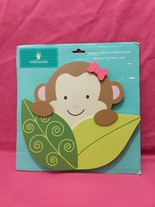 Tiddliwinks 3D Monkey Wall Art 10" x 9.25" Sweet Safari Collection 25 cm x 23 cm - Picture 1 of 2