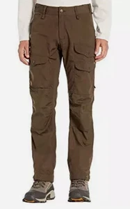 Fjallraven Vidda Pro Ventilated Canvas Trousers Dk Olive Brown Pant 32 33 34 36 - Picture 1 of 13