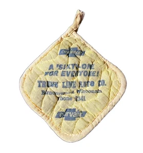 1961 gelb Chevrolet Birnamwood Wisconsin Händler Küche Heizkissen lesen - Bild 1 von 3