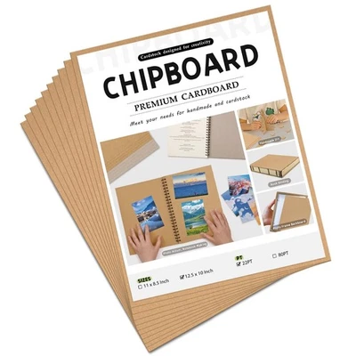 JNENERY 10 Hojas de Aglomerado 8,5 x 11, Tablero de Libros 22pt para Encuadernación, Foto 1 de 4