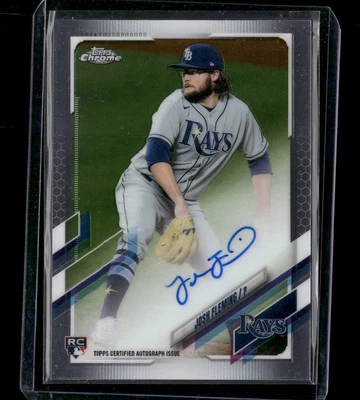 2021 Topps Chrome #RA-JF Rookie Autographs Josh Fleming - Image 1 of 2