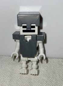 Lego Minecraft min033 White Skeleton with Silver Armor 21127 Minifigure