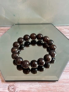Chocolate Labradorite 10mm Bead Stretch Bracelet 61/4" ~ 558 - Picture 1 of 4