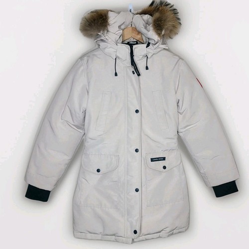 Canada Goose Trillium Parka Giacca Calcare Donna Tg XS Logo Pelliccia con Cappuccio