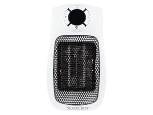 Silvercrest Steckdosen Heizlüfter PTC-Heizelement 600W Digital LED-Display Neu - Bild 1 von 6