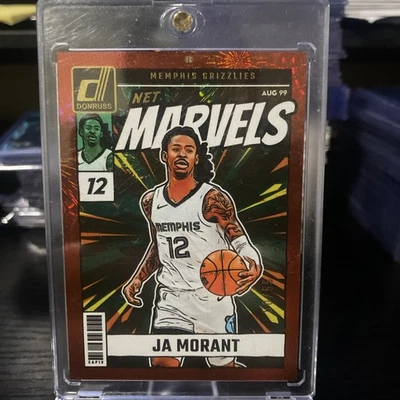 2024-25 Donruss - Net Marvels Ja Morant #6 International Red Fireworks /55 - Image 1 of 3