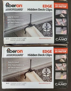 (2) Pack CAMO ArmorGuard EDGE Hidden Deck Clip (90-Count Each) NEW Sealed USA - Picture 1 of 3