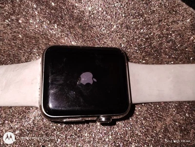Auténtico Apple Watch Acero Inoxidable Cristal de Zafiro 42mm Serie 316L Foto 1 de 4