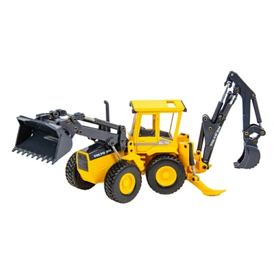 Joal Volvo BM Loader Backhoe EL70 1/50 Scale Diecast Construction Vehicle - Image 1 of 4