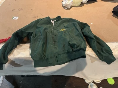 Винтажная атласная куртка Mcdonald Farms Bomber Varsity K-Products черная XXL 2XL - Изображение 1 из 4