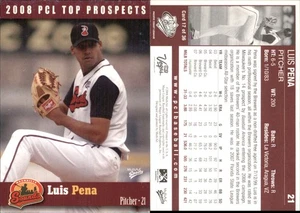 Luis Pena 2008 MultiAd Pacific Coast League Top Prospects #17 RC Card FREE SHIP - Picture 1 of 1