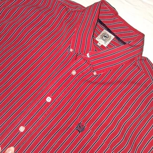 CINCH Herren XL rot gestreiftes Button Down Langarm Western Hemd - Bild 1 von 9