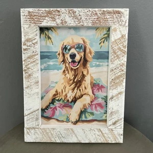 MILLWOOD KUNST GELB KIEFER RAHMEN GOLDEN BEACH DAYS WANDKUNSTDRUCK, 13" X 10" - Bild 1 von 2