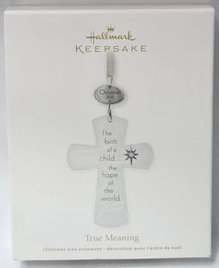 Hallmark Keepsake "True Meaning" 2011 ornamento in vetro - Foto 1 di 2