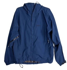 Marmot Men's Rain Jacket Gore-Tex Blue L Waterproof Packable Paclite 3240-2-WW - Picture 1 of 24