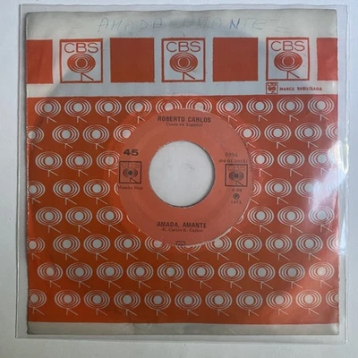 ROBERTO CARLOS - AMADA AMANTE - 1972 MEXICAN 7" SINGLE CS, LATIN POP - Image 1 of 4