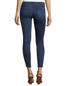 Nuevo con etiquetas vaqueros ajustados para mujer PAIGE Verdugo al tobillo talla 28 en NATE oscuro - Imagen 1 de 12