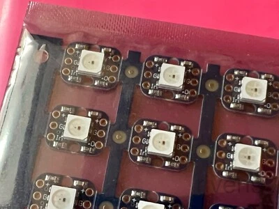 Sheet of 25pcs Adafruit Smart NeoPixels, RGB WS2812S LED, Breadboard friendly - Image 1 of 4