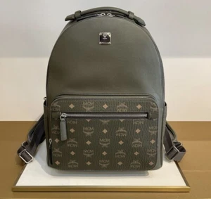 Authentic MCM Unsex BACKPACK MEDIUM Sea Turtle Color $1390+ Tax - Picture 1 of 8