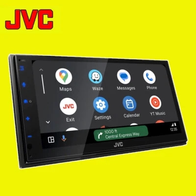 JVC CarPlay Android Car Auto Stereo 6.8" Double Din DAB Screen USB KW-M595DBT - Image 1 of 4