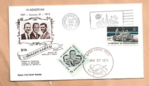 DEATH APOLLO 1 TRIPULACIÓN 5o ANNIV CHAFFEE/BLANCO/GRISSOM 27 DE ENERO DE 1975 NASA LOCAL **** - Imagen 1 de 1