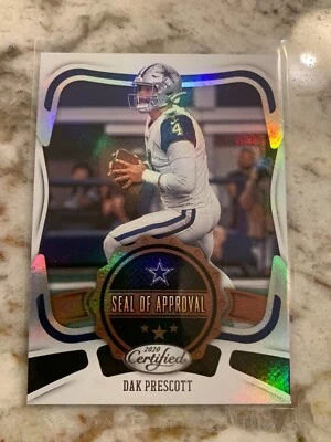2020 Panini Certified #SA-DP Dak Prescott Seal of Approval Insert Cowboys, HOT ! - Image 1 of 2
