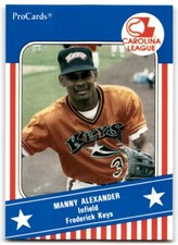 1991 PROCARDS CAROLINA LEAGUE ALL-STARS MANNY ALEXANDER FREDERICK KEYS #CAR4