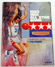 1983 NBA All Star Game Program Julius Erving Dr. J MVP Marvin Gaye 83308b54