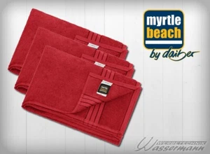 3 Marken Badetücher in indian-red - 100cm x 150cm - Bild 1 von 3