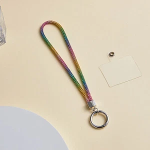 Bling Keychain Rhinestone Phone Lanyard Wrist Strap Hanging Cord Anti-lost Ropes - Picture 1 of 19