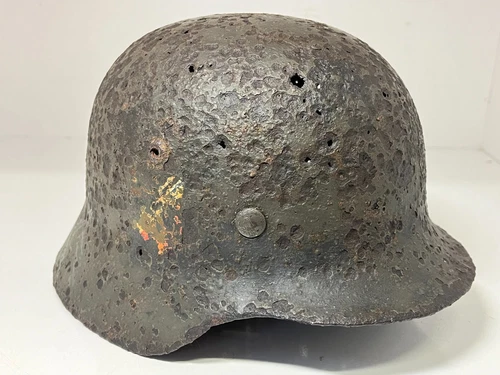 Original WW2 German soldier Helmet M35 rare small size 60 from battlefield #85