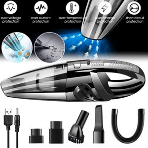 Portable Vacuum Cleaner Cordless Hand Held Recharge Car Auto Home Duster Wet Dry - Picture 1 of 17