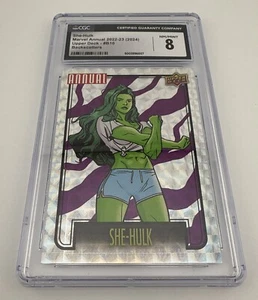 2022-23 Upper Deck Marvel Annual: She-Hulk Backscatters #B10 CGC 8 - Imagen 1 de 7