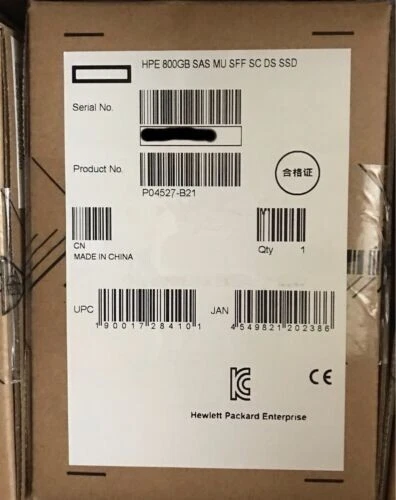 P06577-001 HPE Mixed Use 800Gb SAS 12g SFF SC MLC DS SSD P04527-B21