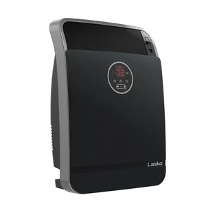 Lasko Safe Power+ 1500W Electric Ceramic Space Heater - Black/Silver - Picture 1 of 6