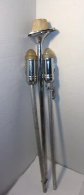 Lote de luces de poste de popa cromadas marinas barco años 60 vintage Foto 1 de 4