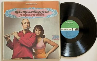 Herbie Mann & Tamiko Jones A Mann & A Woman LP NM Atlantic Jazz (1967) in shrink - Image 1 of 4