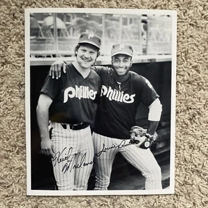 Lonnie Smith Keith Moreland Dual Signed Autographed Auto 8x10 Photo Phillies - Picture 1 of 1