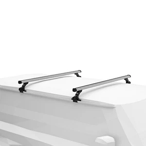 Thule Galerie de Toit Regenrinne Probar Evo Argent pour Toyota Tercel Hayon - Picture 1 of 2