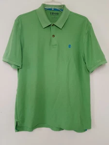 Izod Polo Advantage Performance Lime Green Polo Shirt Size L - Picture 1 of 8