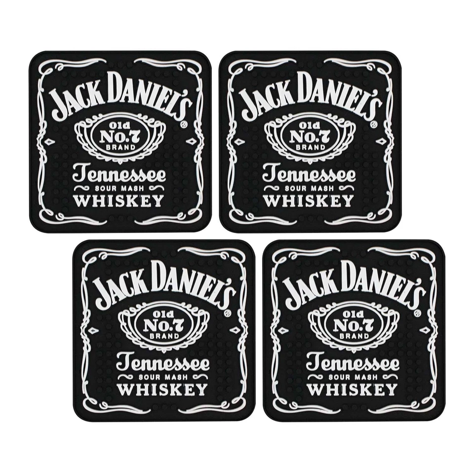 Juego de posavasos de goma Jack Daniels negro Foto 1 de 1