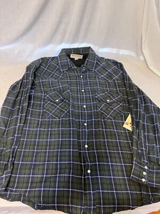 Wilderness Pearl Snap kariertes Flanellhemd Herren Größe X-Large NEU Westernkleidung - Bild 1 von 5