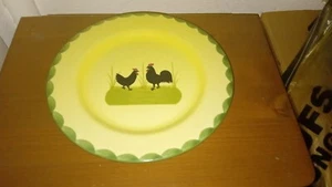 NEU 6 Teller grosse Pastateller Teller - Hahn und Henne - Zeller Keramik TOP RAR - Bild 1 von 3