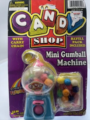 Vintage MINI GUMBALL MACHINE Bubble Gum 6” candy Christmas Stocking Stuffer - Image 1 of 4